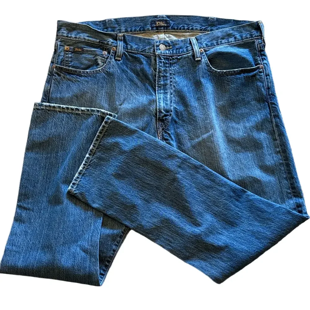 Polo Ralph Lauren Mens 38 Varick Slim Straight Denim Jeans